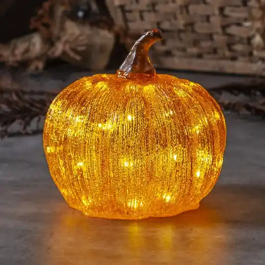 LED teraszlámpa Harvey Ø 20 cm narancssárga műanyag elemmel Gyors kiszállítás