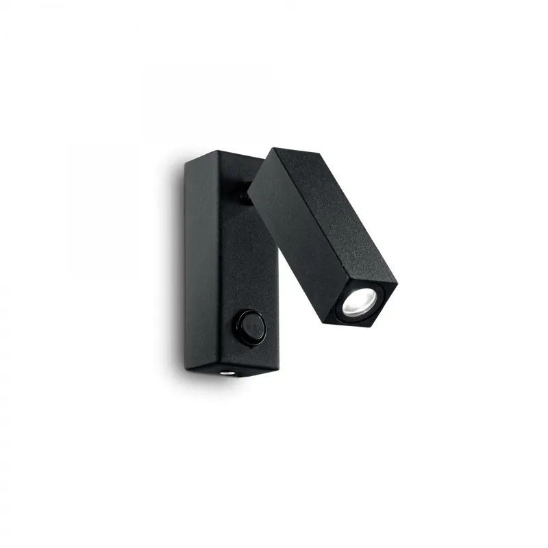 Ideal Lux 142241 LED fali lámpa Page 1x3W - fekete Különleges ajánlat
