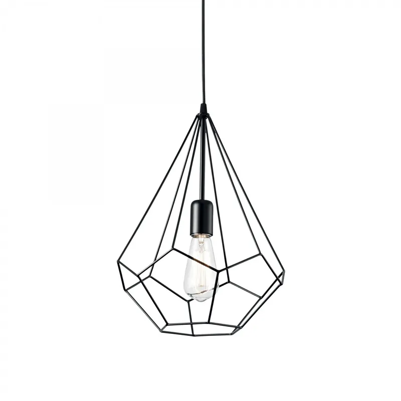 Szuper ajánlat Ideal Lux 148175 mennyezeti függőlámpa Ampolla 1x60W E27 - fekete