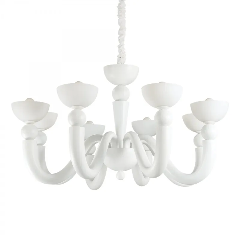 Ideal Lux 094007 mennyezeti függőlámpa Bon Bon 8x40W E14 - fehér Ne maradj le