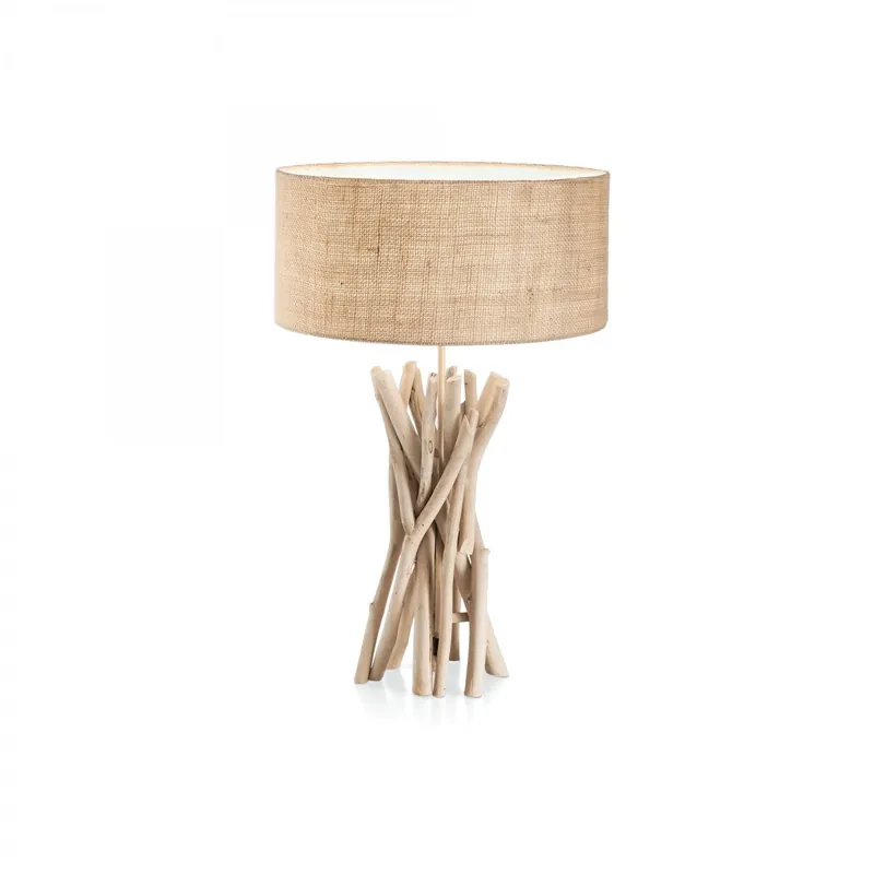 Ne maradj le Ideal Lux 129570 asztali lámpa Driftwood 1x60W E27