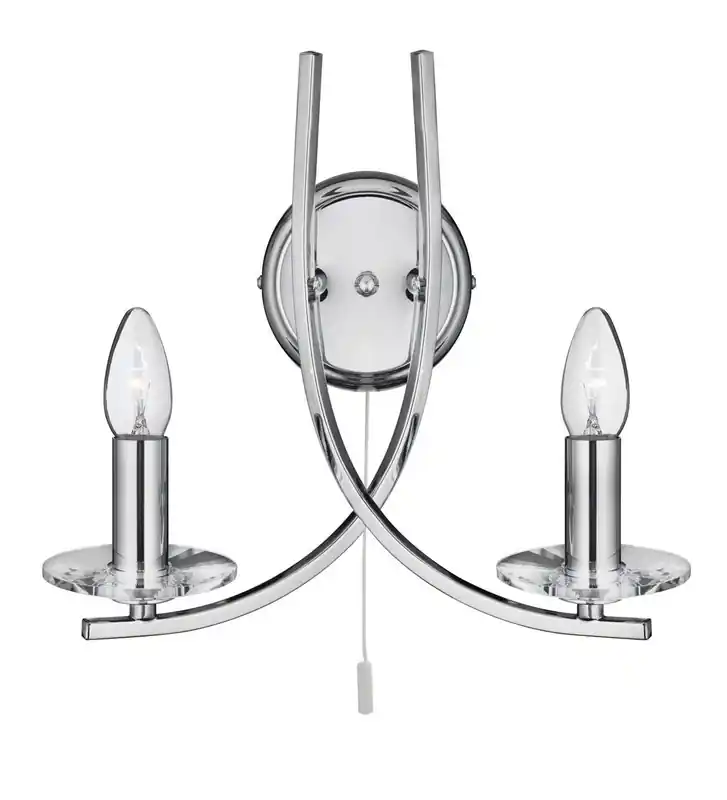 Legjobb ár Searchlight 4162-2CC Ascona fali lámpa 2xE14