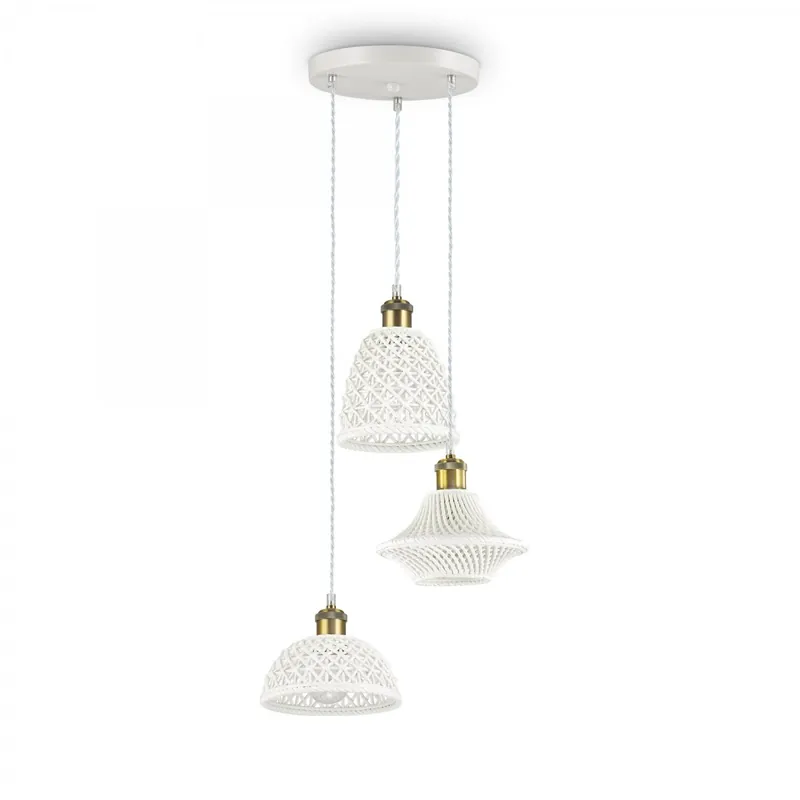 Ideal Lux 206875 mennyezeti függőlámpa Lugano 3x60W E27 Legnépszerűbb