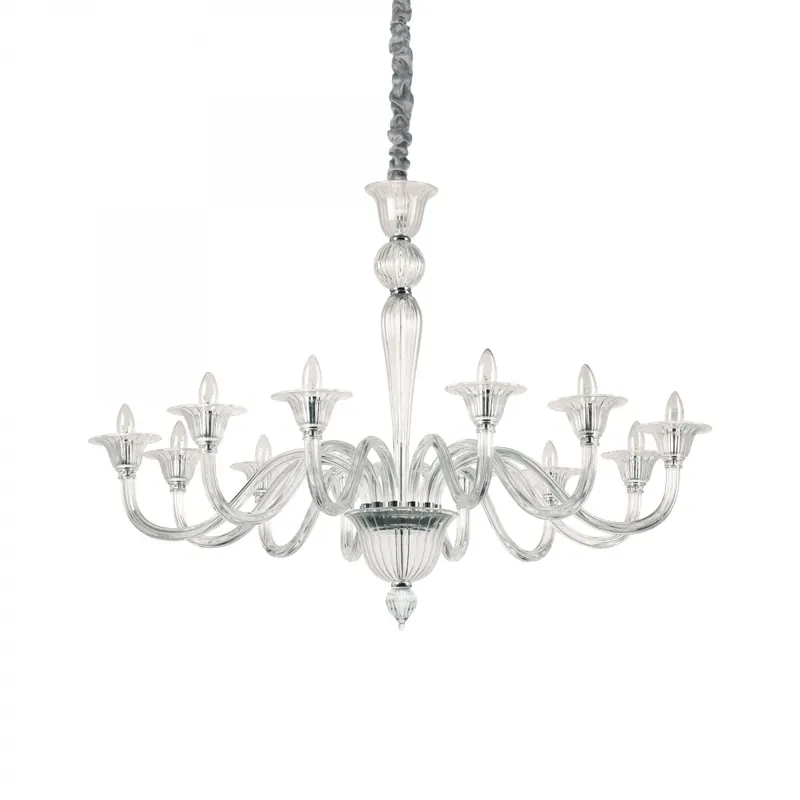 Ideal Lux 199375 mennyezeti függőlámpa Brigitta 12x40W E14 Akciós ár