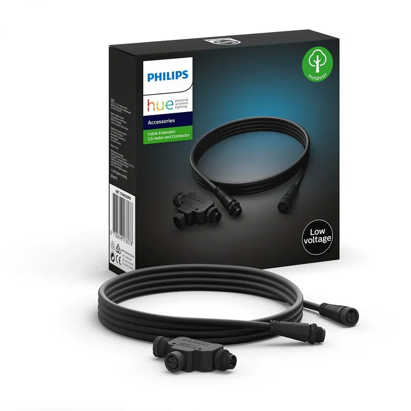 Olcsóbb Philips Hue 17489/30/PN kábel 2,5 m és T elosztó - kültéri