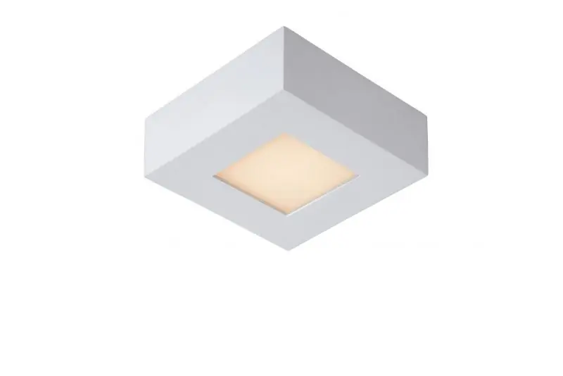 Gyors szállítás Lucide 28117/11/31 LED mennyezetre szerelhető lámpa Brice 1x8W 3000K IP44 - szabályozható, fürdőszobába