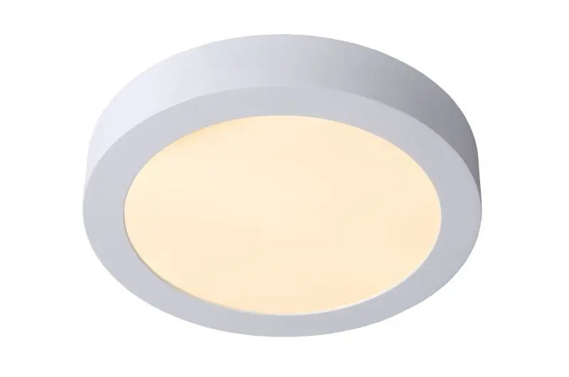 Lucide 28116/24/31 LED mennyezetre szerelhető lámpa Brice 1x15W 3000K IP44 - szabályozható, fürdőszobába Csak ma