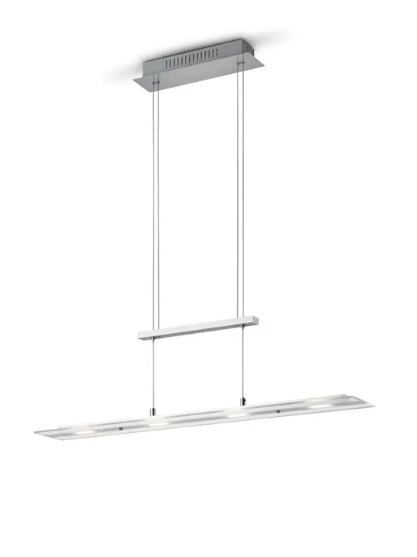 Expressz kézbesítés Trio Reality TR32004107 LED mennyezeti függőlámpa MILOS 4x5W integrált LED forrás 2200lm 3000K