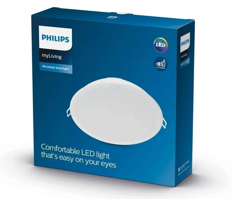 Philips 8720169230965 LED süllyeszthető lámpa Meson 20W integrált LED forrás 2100/1400 lm 3000K Alacsony ár
