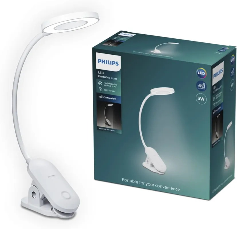 Philips 8720169194397 LED asztali lámpa Forys 5W integrált LED forrás 200 lm 4000K Kiárusítás