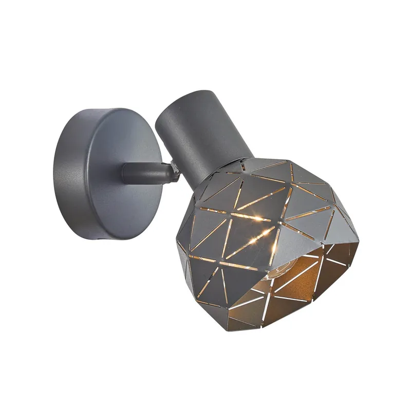 Vedd meg most Italux SPL-3480-1-GR-GD fali spotlámpa Harley 1x40W E14