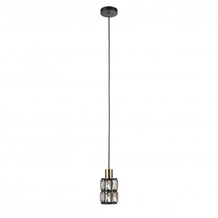 Expressz kézbesítés Italux PND-44236-1-BK-GD mennyezeti függőlámpa Menfi 1x40W E27