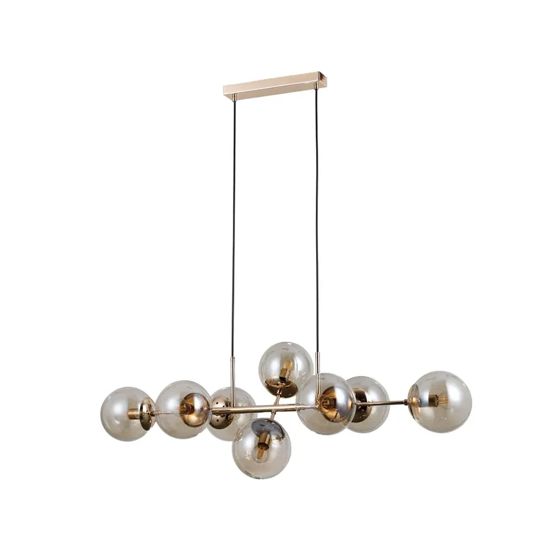 Szezonális akció Italux PND-1098-8-GD mennyezeti függőlámpa Molite 8xLED5W E14