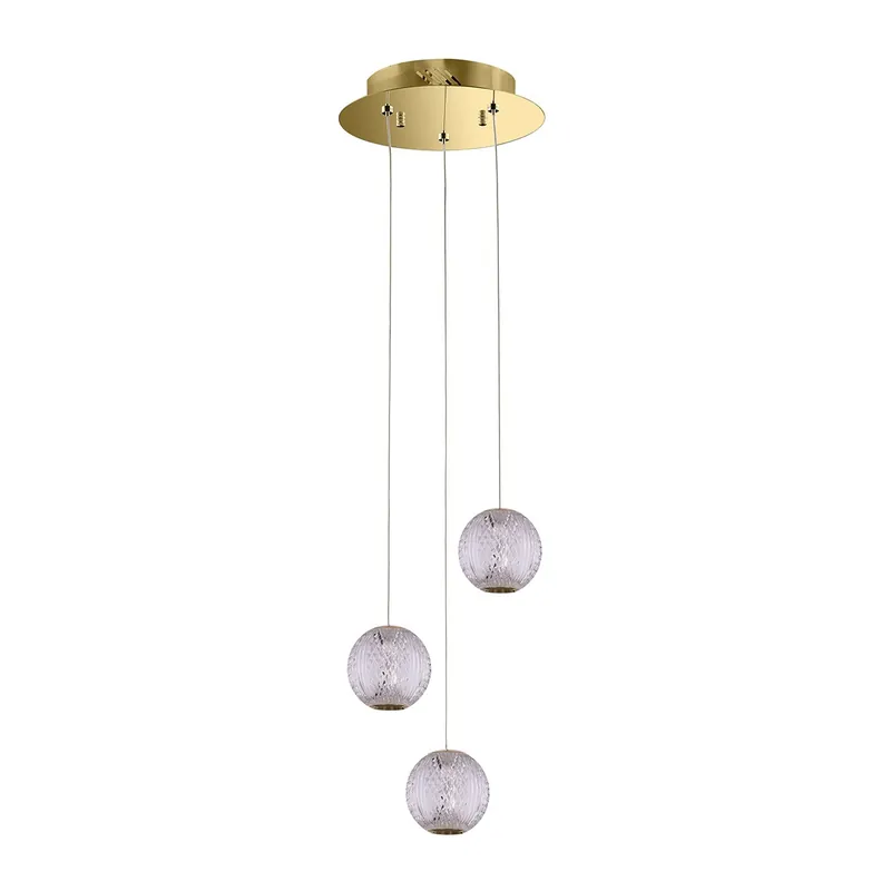 Kiárusítás Italux PND-12220121-3A-GD LED mennyezeti függőlámpa Rosario 12.6W integrált LED forrás 755lm