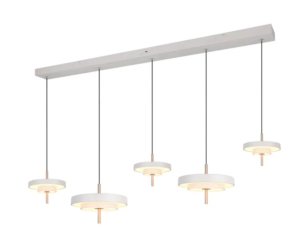 Trio T340210576 LED mennyezeti függőlámpa KEATON 50W integrált LED forrás 1x5900lm 2300+3000+4000K a kábelen Trio - SwitchDimmer szürke Szuper ajánlat