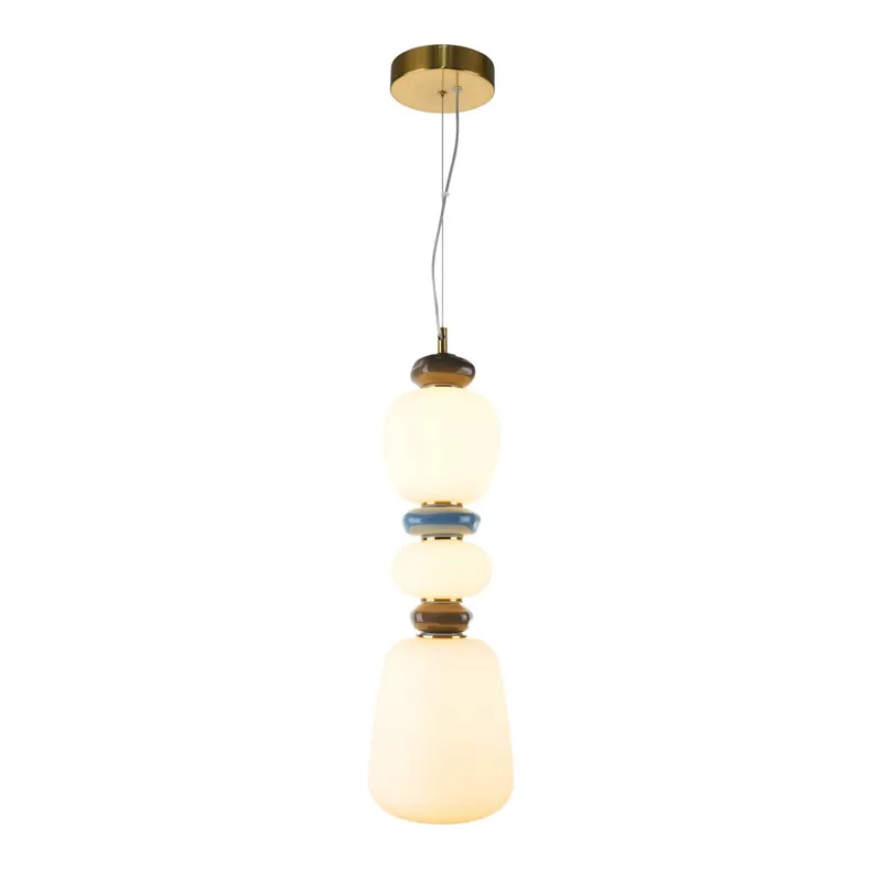 Biztonságos vásárlás Italux PND-94981V-3A-GD LED mennyezeti függőlámpa Evans 19W integrált LED forrás 3000K aranyszínű opál