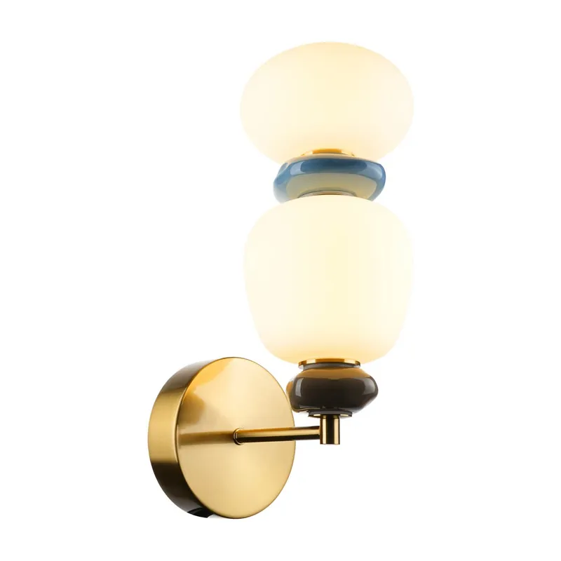 Kedvezményes ár Italux WL-94981-1B-GD LED fali lámpa Evans 12W integrált LED forrás 3000K aranyszínű opál