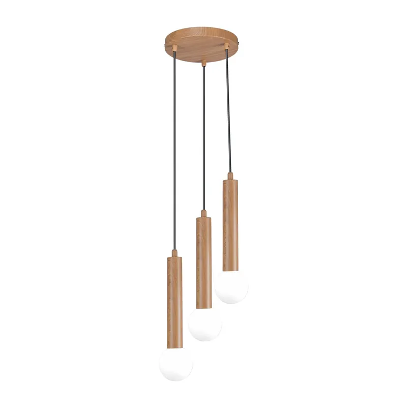 Italux PND-33574-3-WD mennyezeti függőlámpa Filano 5W G9 barna opál Gyors szállítás