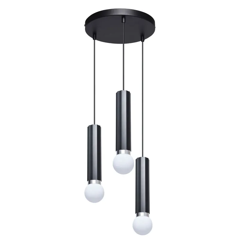 Italux PND-33849-3R-BK mennyezeti függőlámpa Macera 40W E27 fekete Akció