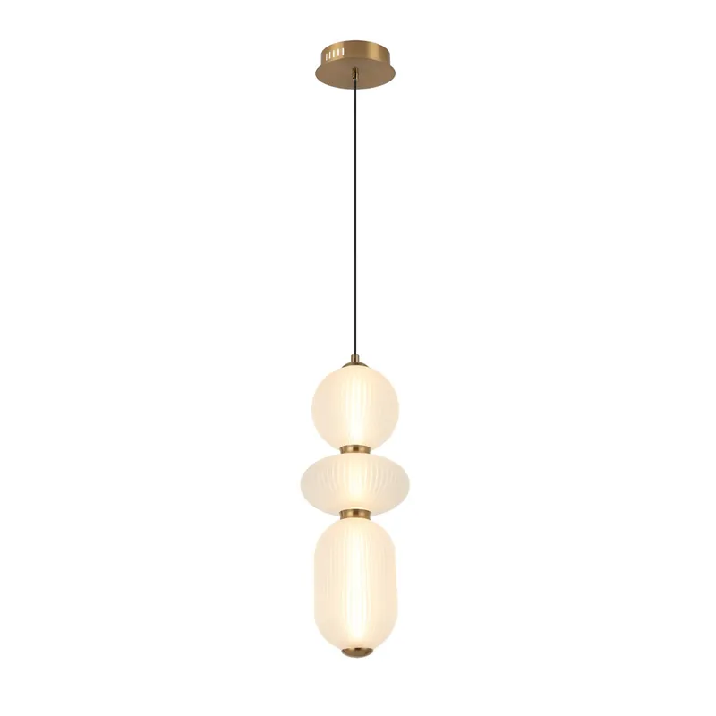 Italux PND-8545-3-AB-WH LED mennyezeti függőlámpa Nico 15W integrált LED forrás 3000K a kábelen aranyszínű fekete fehér Kihagyhatatlan ajánlat