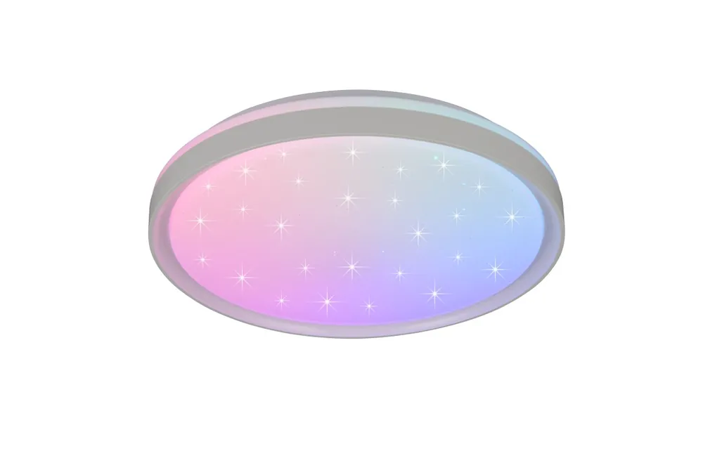 Végkiárusítás Trio R63581131 LED mennyezetre szerelhető lámpa SOLIT 14W integrált LED forrás 1800lm 2700-6500K rgb - színes fényerőszabályzó távirányítás